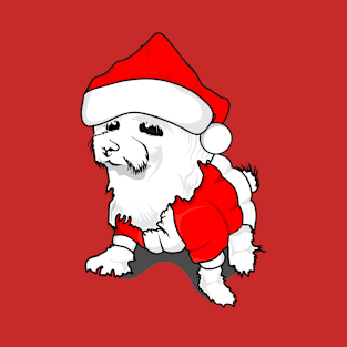 cute poodle love christmas T-Shirt