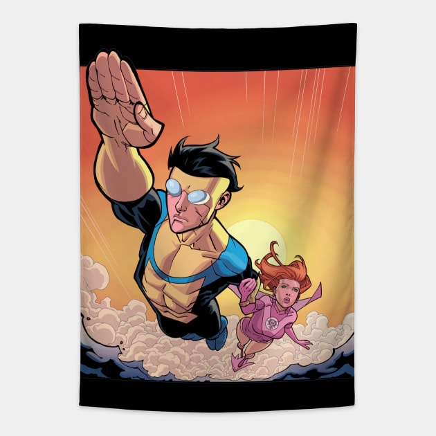 invincible atom eve Tapestry by super villain
