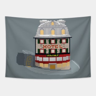 Hotel Belvedere Pixel art Tapestry