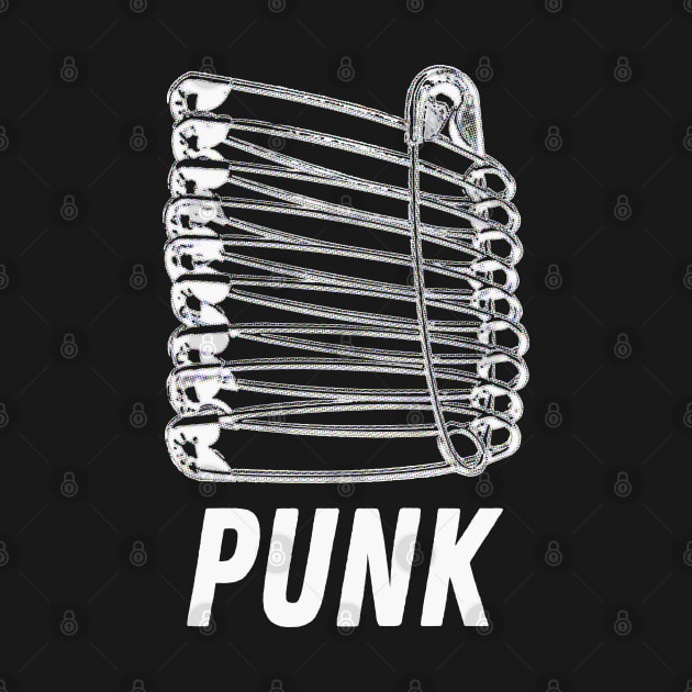 Punk #3 - Safety Pin Typography Design by DankFutura