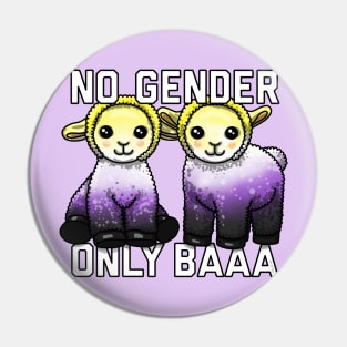 No Gender Only Baaa Pin