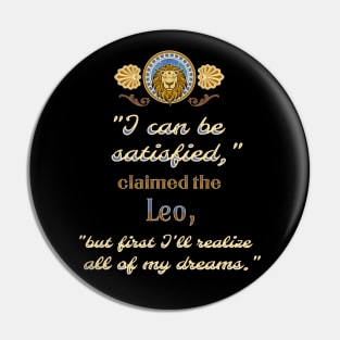 Ironic astrological quotes: Leo Pin