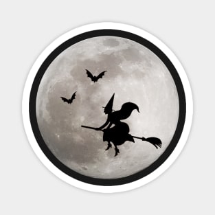 Halloween Full Moon Spooky Witch Magnet