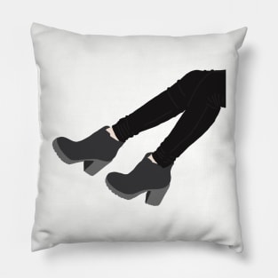 Boots Girl Pillow