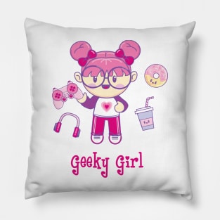 Geek Girl Pillow