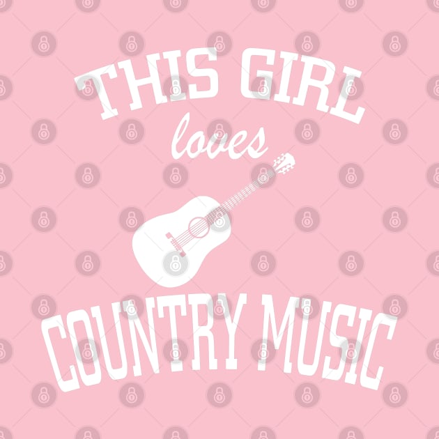 THIS GIRL LOVES COUNTRY MUSIC by MarkBlakeDesigns