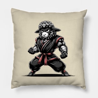 sheep kung fu master Pillow