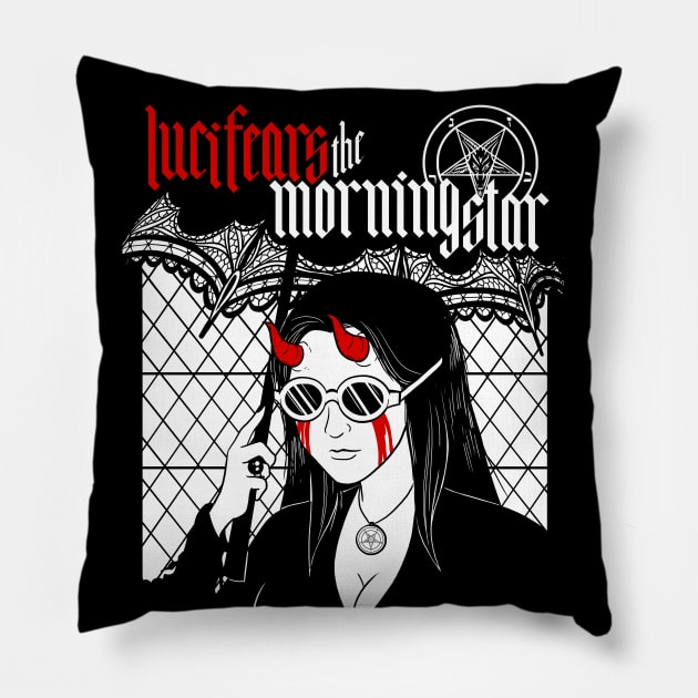 Luci fears the MorningStar Pillow by Juandamurai