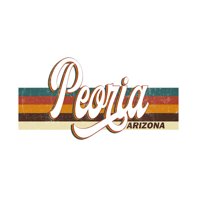 Peoria Arizona US Vintage Retro City 70s 80s style by Happy as I travel