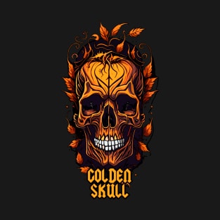 Golden Skull Halloween party T-Shirt