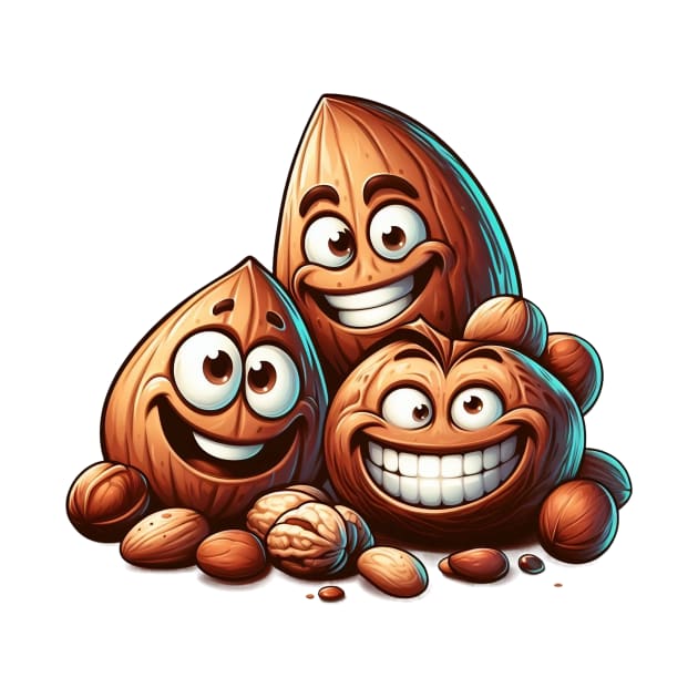 crazy nuts illustration by Dmytro