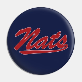 Vintage Baseball - Washington Nationals (White Nationals Wordmark) - Washington  Nationals - Pin