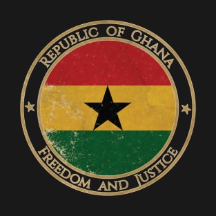 Vintage Republic of Ghana Africa African Flag T-Shirt