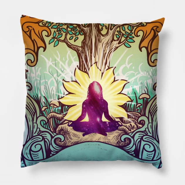 psychedelic Pillow by kating