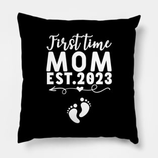 First Time Mom Est. 2023 Mothers Day Pillow