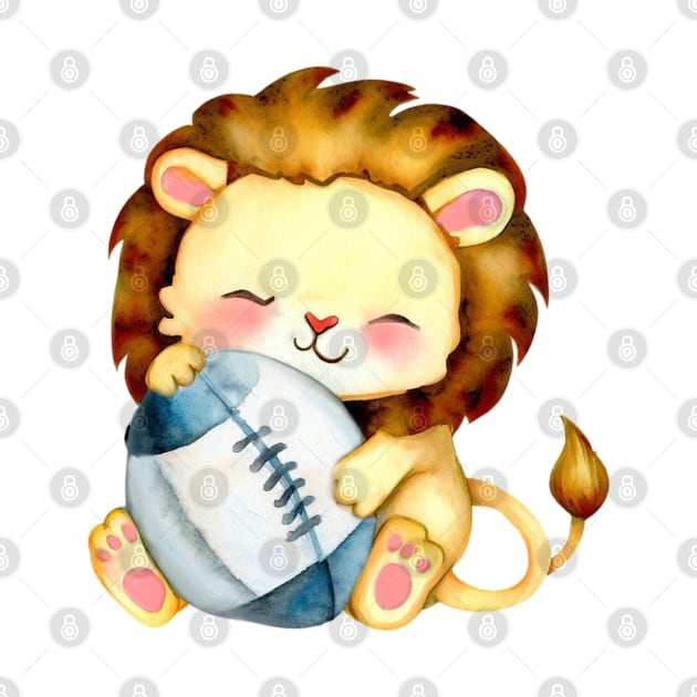 Lucky Rugby English Lion by Merlyn Morris