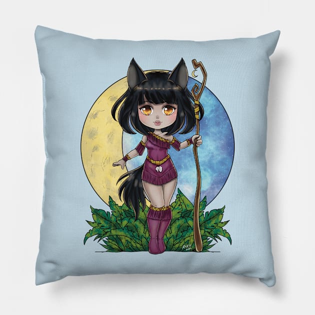 Moon Keeper Pillow by rvkhart