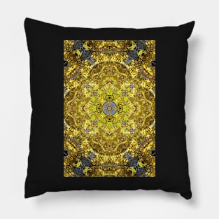 Pattern, golden leaves Pillow