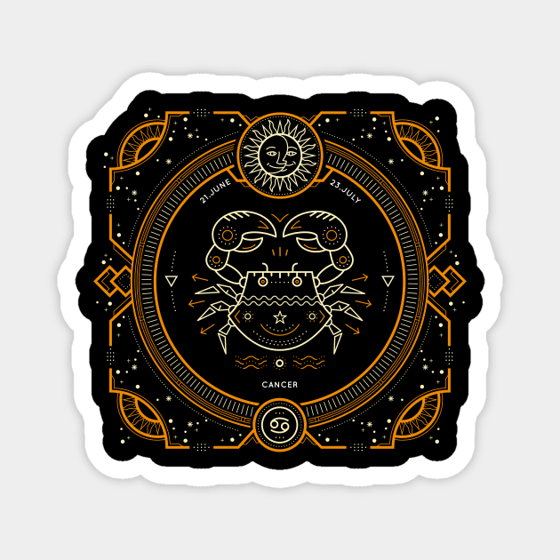 Cancer Sacred Symbol Magnet by DISOBEY