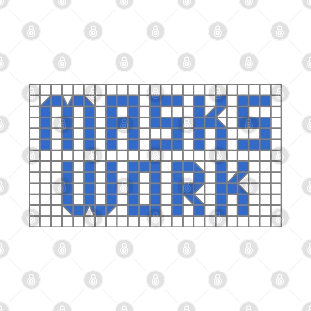 Science: Masks work (letters in blue tile letters) by Ofeefee