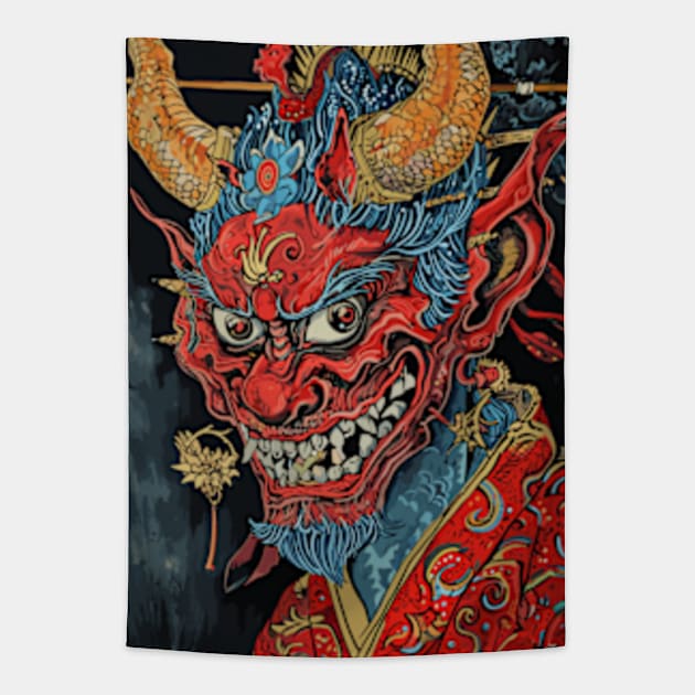 A Oni Demon Tapestry by peculiarbutcute