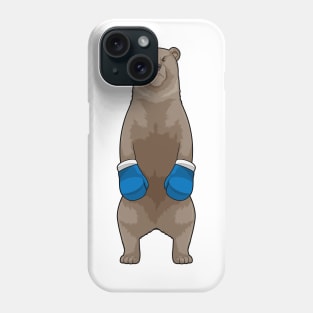 Bear as Boxer with Boxing gloves Phone Case