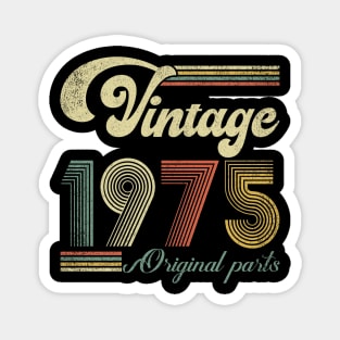 Retro Vintage 1975 49th Birthday Gift Men Women 49 Years Old Magnet