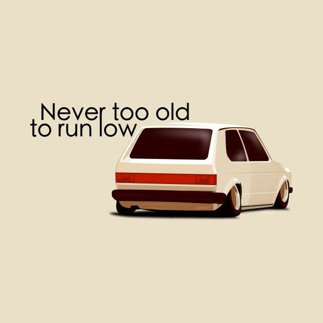 Never too old to run low by Coton de Tulear T-shirts