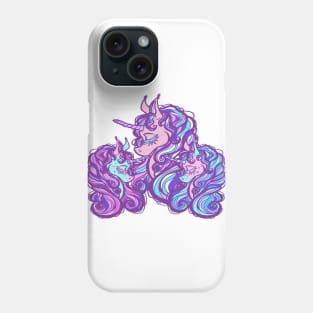 Mother of Twins Unicorn (Girl and Girl) Phone Case