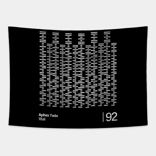 Xtal / Aphex Twin - Grunge Style Graphic Design Tapestry by solutesoltey