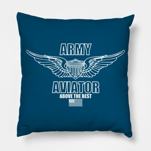 ARMY AVIATOR - US Army Aviation Pillow by Firemission45