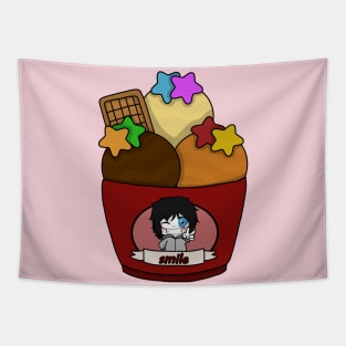 smile ice cream Tapestry