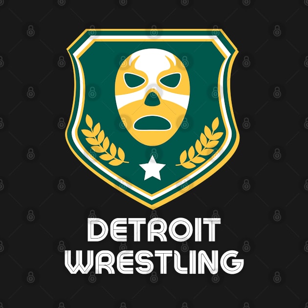 Detroit Wrestling "Warrior Green" by DDT Shirts