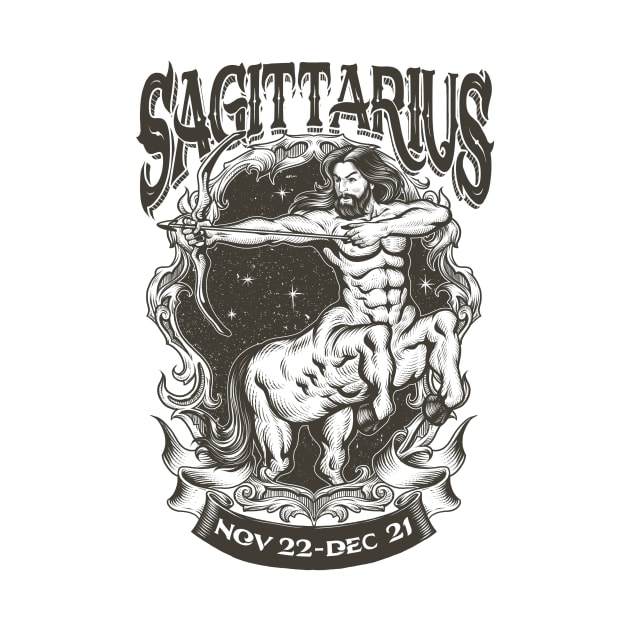 Vintage Sagittarius by BNXKT