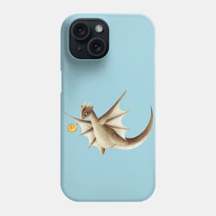 Kawaii Flying Squirrel Dragon - Without Background Phone Case