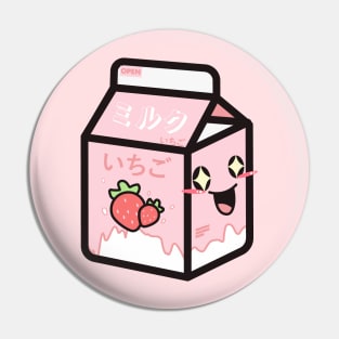 Kawaii Strawberry Milk Pin