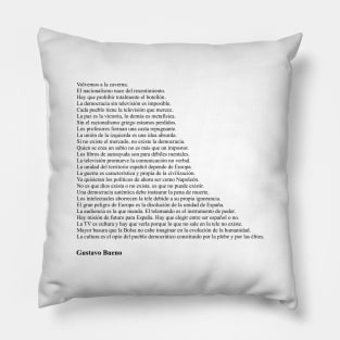 Gustavo Bueno Frases Pillow