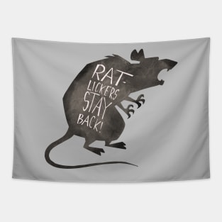 Rat Lickers Stay Back! Wear a Mask Tapestry