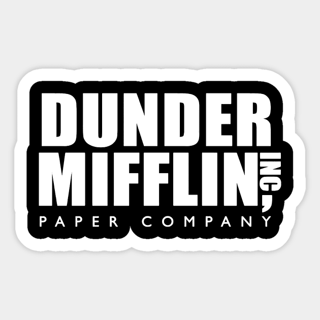 The Office - Dunder Mifflin Paper Company Logo - Black | Spiral Notebook