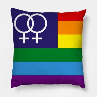 Lesbian Pride Flag Pillow