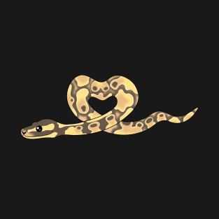 Ghost Ball Python Heart T-Shirt