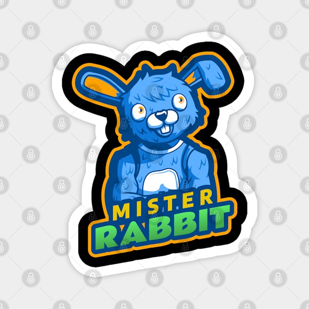 Mister Rabbit Design T-shirt Coffee Mug Apparel Notebook Sticker Gift Mobile Cover Magnet by Eemwal Design