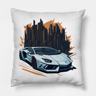 Lamborghini Classic Car Pillow