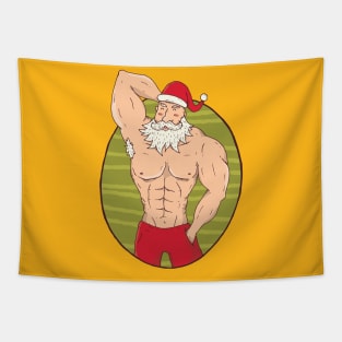 Buff Santa Tapestry