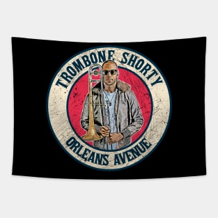 Retro Style Fan Art Design Trombone Shorty // Vintage Orlens Avenue Tapestry