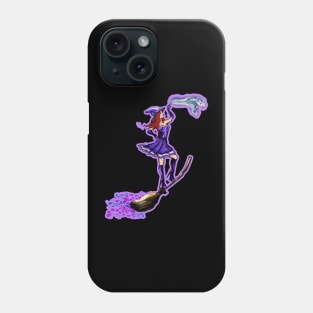 Purple Halloween Witch Phone Case