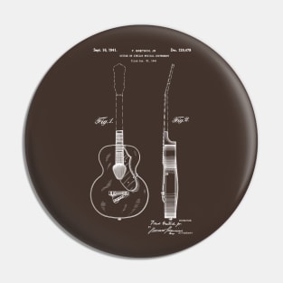 Patent Image 1941 Acoustic Guitar Pin