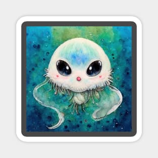 Cute sea creature - Jellyfish Monster Magnet