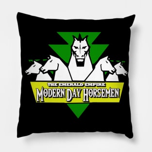 Emerald Empire - Modern Day Horsemen Throwback Pillow