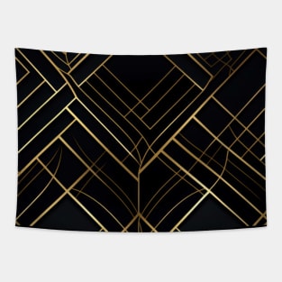 Golden Lattice: Luxurious Linearity in Gold Tapestry